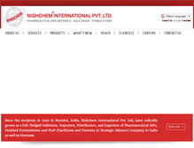 Tablet Screenshot of nishchem.com